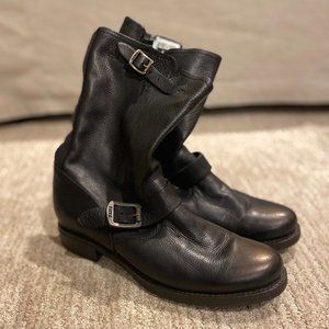 Frye Black Moto Boots